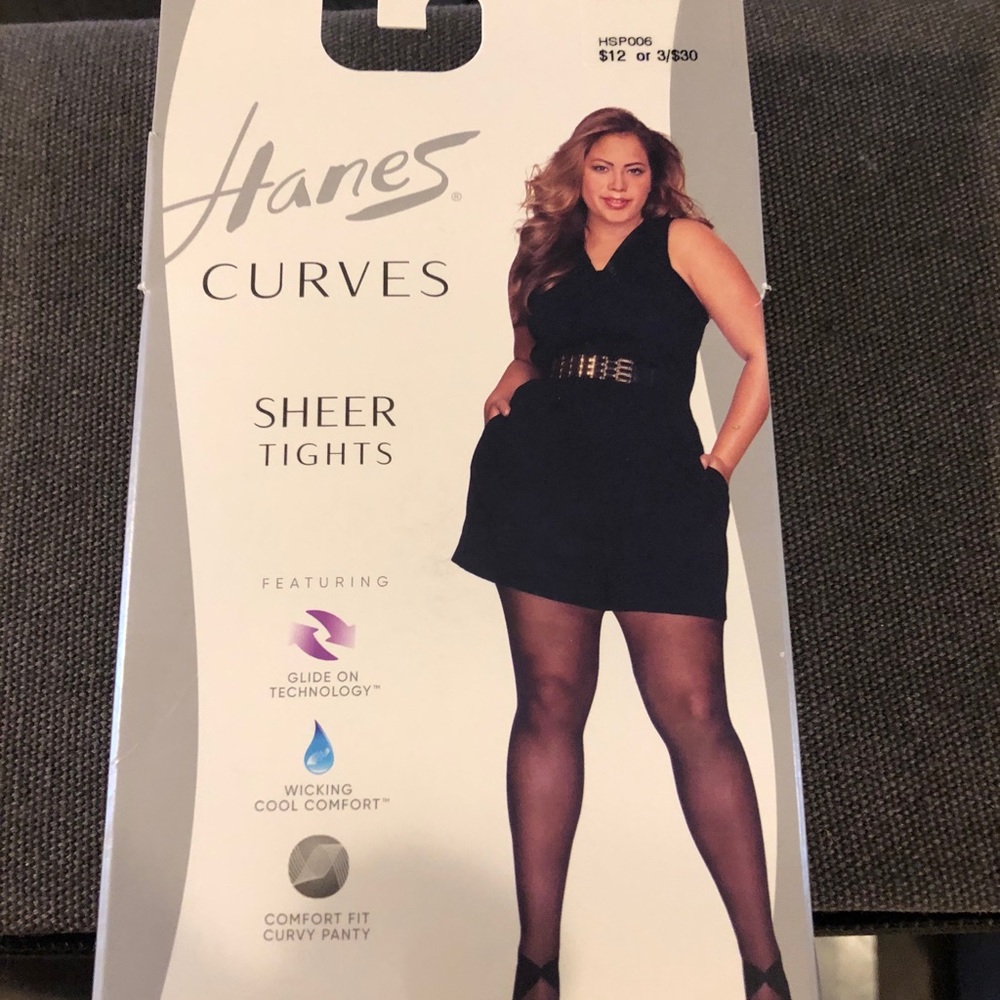 Hanes Curves Sheer Tights